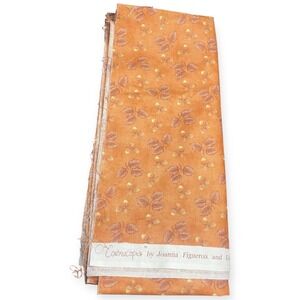 Moda Fig Tree Quilts Cornucopia Orange Floral Cotton Fabric 20x44 Quilt Craft